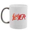 Чашка с цветной ручкой SLAYER Серебро фото