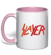 Чашка с цветной ручкой SLAYER Нежно розовый фото