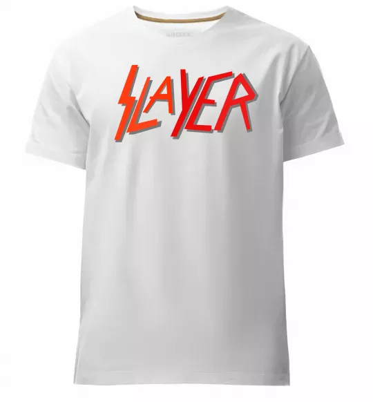 Чоловіча преміум футболка SLAYER Білий фото