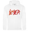 Чоловіча толстовка (худі) SLAYER Білий фото
