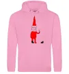 Мужская толстовка (худи) Санта. PEACE Розовый фото
