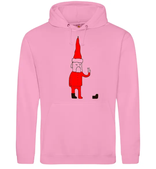 Женская толстовка (худи) Санта. PEACE Розовый фото