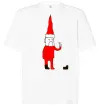 Футболка Оверсайз Дід Мороз. PEACE Білий фото