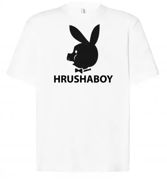 Футболка Оверсайз HRUSHABOY Белый фото