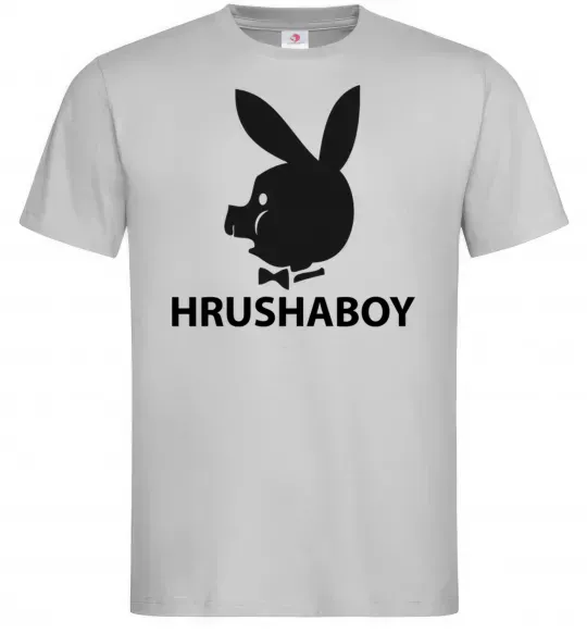Чоловіча футболка HRUSHABOY Сірий фото