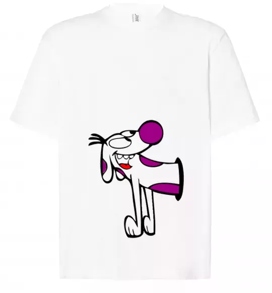 Футболка Оверсайз КОТОПЕС - Пес Белый фото