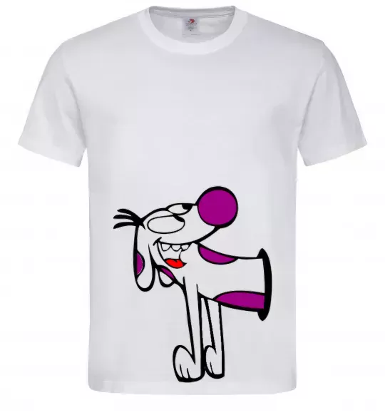 Мужская футболка КОТОПЕС - Пес Белый фото