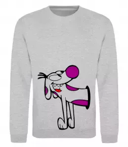 Свитшот КОТОПЕС - Пес Серый меланж фото