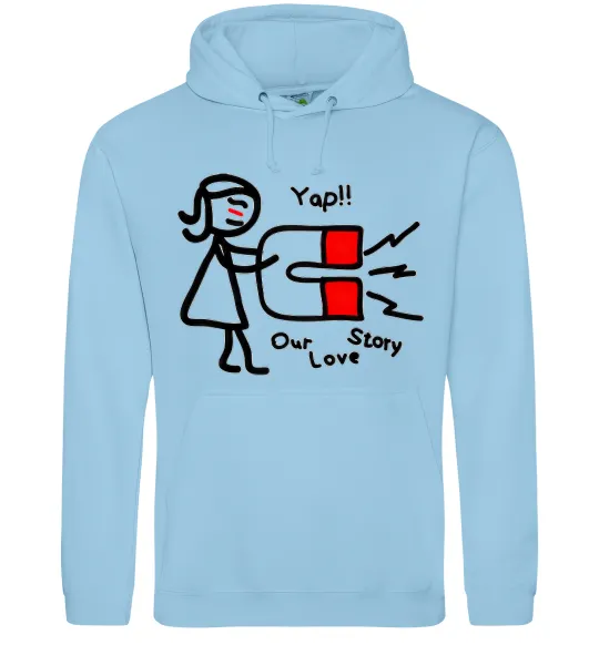 Женская толстовка (худи) MAGNET Голубой фото