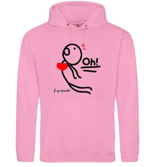 Мужская толстовка (худи) LOVE Розовый фото