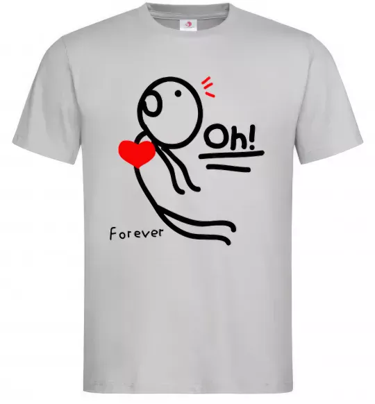 Чоловіча футболка LOVE Сірий фото