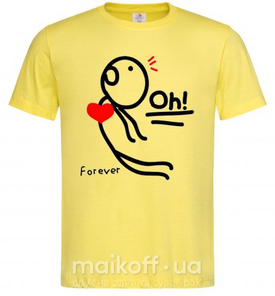 Чоловіча футболка LOVE Лимонний фото