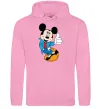 Мужская толстовка (худи) HAPPY MICKEY Розовый Мужская толстовка (худи) HAPPY MICKEY Розовый фото