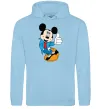 Мужская толстовка (худи) HAPPY MICKEY Голубой Мужская толстовка (худи) HAPPY MICKEY Голубой фото