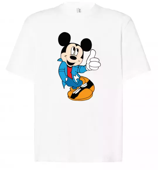 Футболка Оверсайз HAPPY MICKEY Белый фото