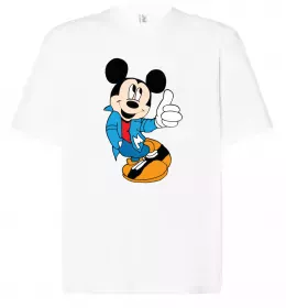 Футболка Оверсайз HAPPY MICKEY Білий фото