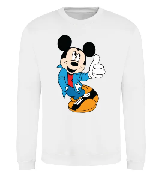 Свитшот HAPPY MICKEY Белый фото