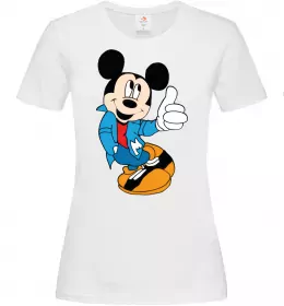 Женская футболка Джері парна ВИШИВКА Белый фото