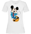 Жіноча футболка HAPPY MICKEY Білий Жіноча футболка HAPPY MICKEY Білий фото