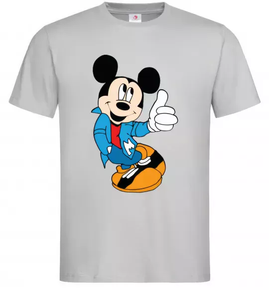 Чоловіча футболка HAPPY MICKEY Сірий фото