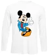 Лонгслив HAPPY MICKEY Белый Лонгслив HAPPY MICKEY Белый фото