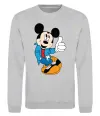 Світшот HAPPY MICKEY Сірий меланж Світшот HAPPY MICKEY Сірий меланж фото