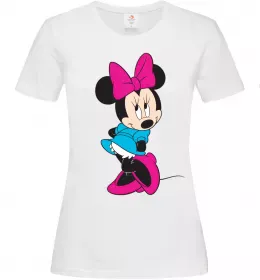 Жіноча футболка LOVELY MINNIE Білий фото