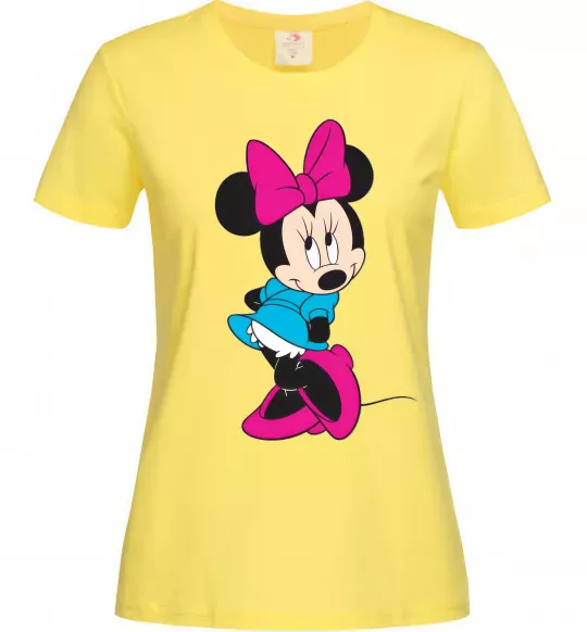 Жіноча футболка LOVELY MINNIE Лимонний фото