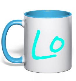 Чашка з кольоровою ручкою TURQUOISE