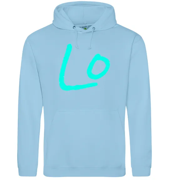 Чоловіча толстовка (худі) TURQUOISE Блакитний фото