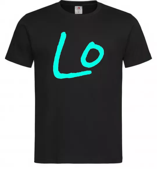 Чоловіча футболка TURQUOISE Чорний фото