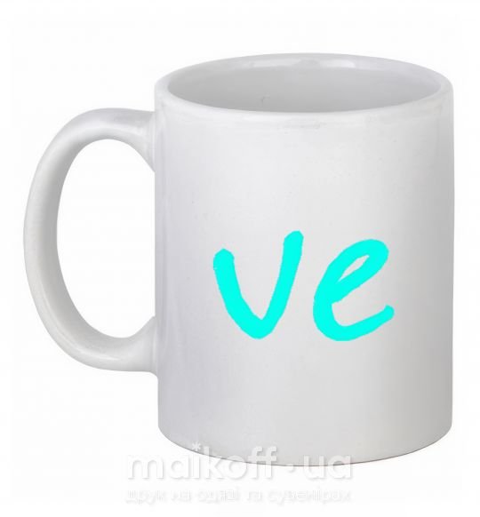 Чашка керамічна VE Білий фото