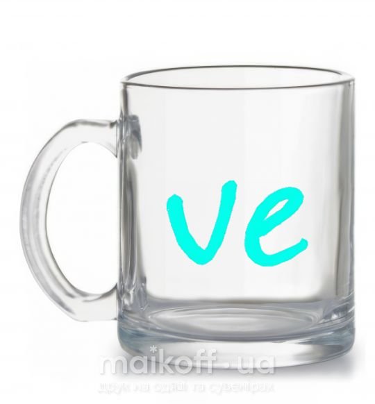 Чашка стеклянная VE Прозрачный фото