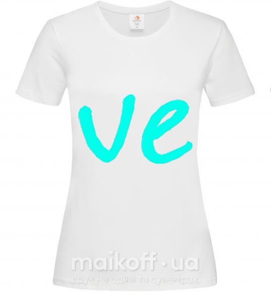 Женская футболка VE Белый фото