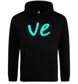 Женская толстовка (худи) VE Черный фото