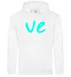 Жіноча толстовка (худі) VE Білий фото