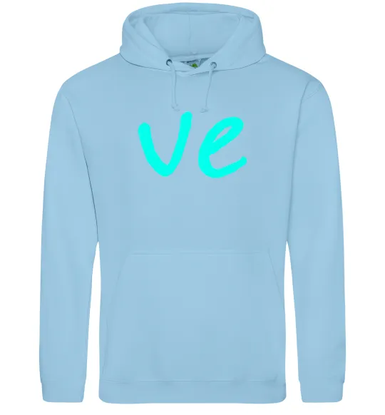 Жіноча толстовка (худі) VE Блакитний фото