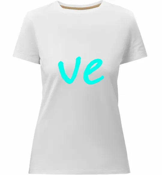 Женская премиум футболка VE Белый фото