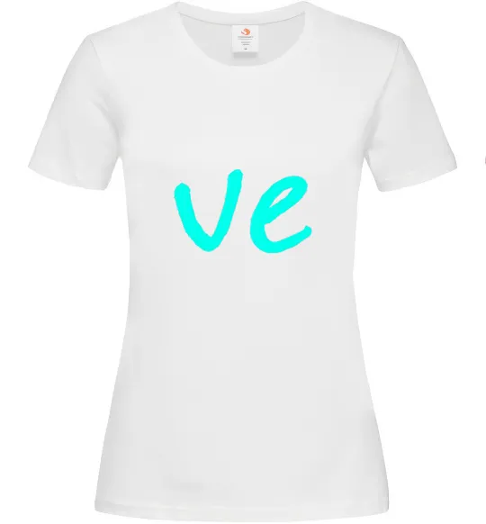 Жіноча футболка VE Білий фото