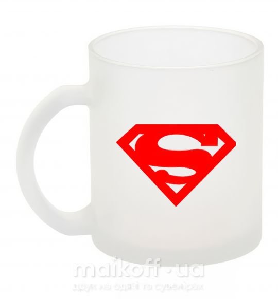 Чашка скляна SUPERMAN RED Фроузен фото