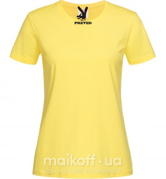 Женская футболка PREVED Лимонный фото