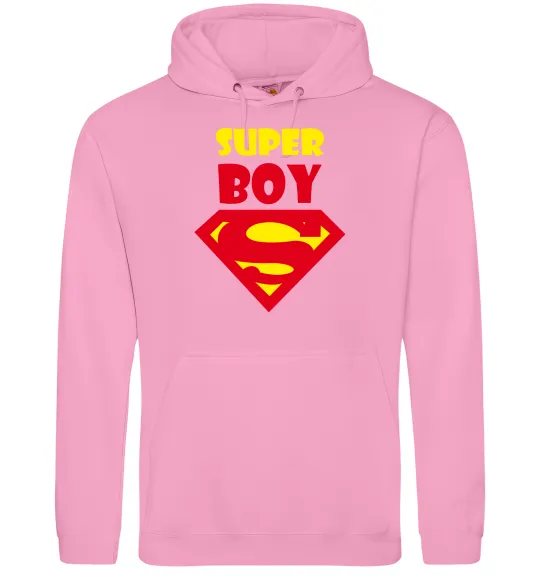 Мужская толстовка (худи) SUPER BOY Розовый фото