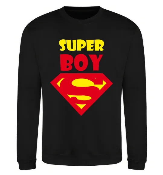 Світшот SUPER BOY Чорний фото