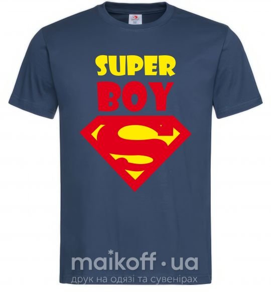 Мужская футболка SUPER BOY Темно-синий фото