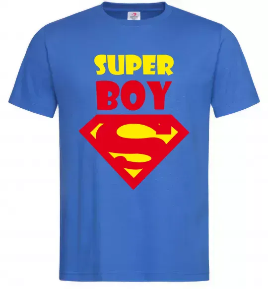 Мужская футболка SUPER BOY Ярко-синий фото