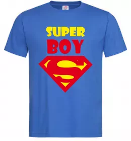 Мужская футболка SUPER BOY Ярко-синий фото