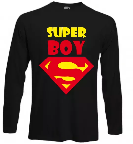 Лонгслів SUPER BOY Чорний фото