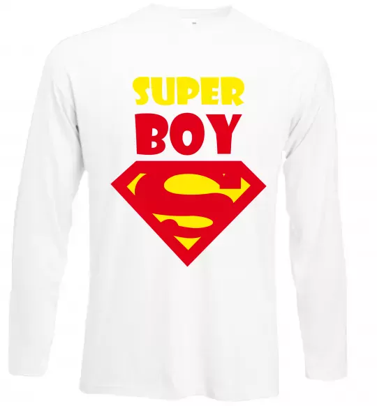 Лонгслів SUPER BOY Білий фото