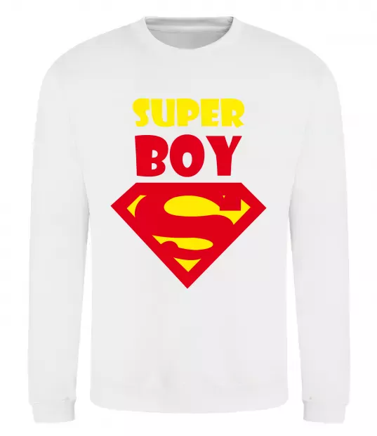 Свитшот SUPER BOY Белый фото