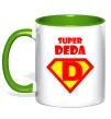 Чашка с цветной ручкой SUPER DEDA Зеленый фото